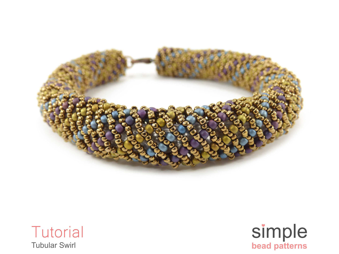 Tubular Swirl Bracelet Beading Pattern