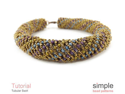 Tubular Swirl Bracelet Beading Pattern