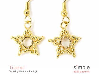 Twinkling Little Star Earrings Beading Pattern
