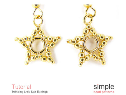 Twinkling Little Star Earrings Beading Pattern