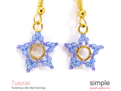 Twinkling Little Star Earrings Beading Pattern