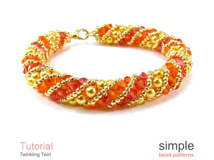 Twinkling Twirl Bracelet & Necklace Beading Pattern