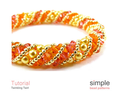 Twinkling Twirl Bracelet & Necklace Beading Pattern