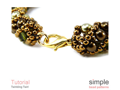Twinkling Twirl Bracelet & Necklace Beading Pattern