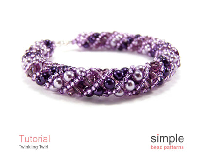 Twinkling Twirl Bracelet & Necklace Beading Pattern