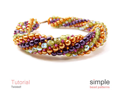 Twisted Bracelet & Necklace Beading Pattern