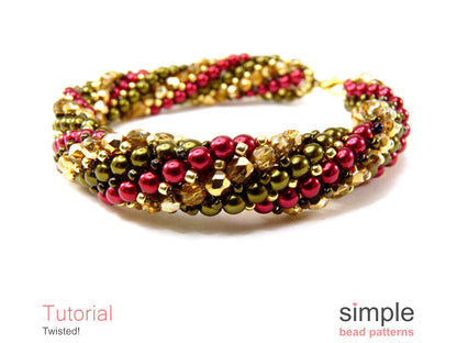 Twisted Bracelet & Necklace Beading Pattern