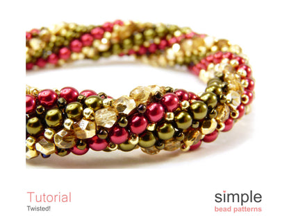 Twisted Bracelet & Necklace Beading Pattern