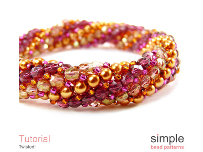 Twisted Bracelet & Necklace Beading Pattern