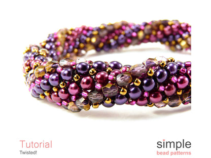 Twisted Bracelet & Necklace Beading Pattern