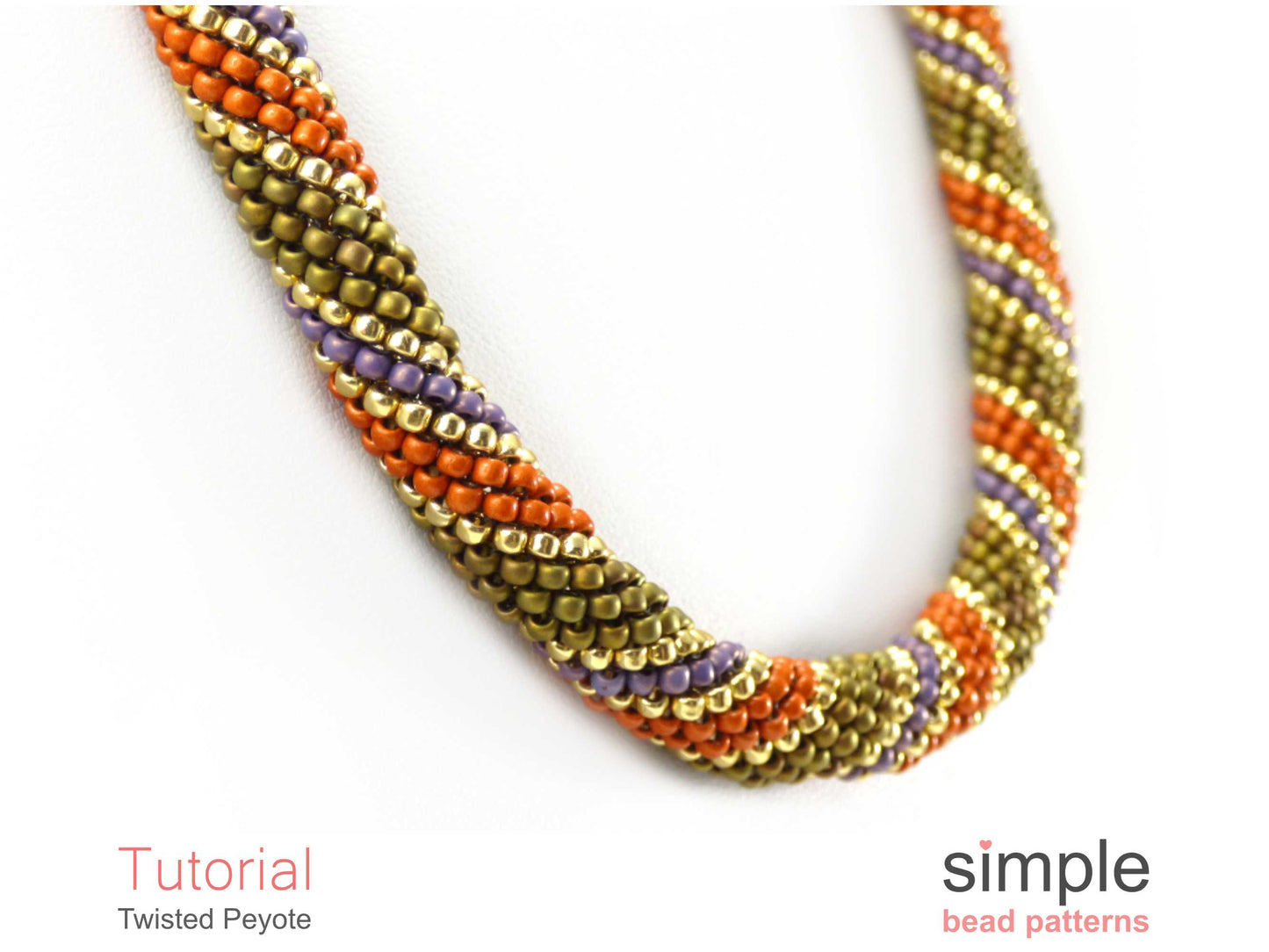 Twisted Peyote Bracelet & Necklace Beading Pattern