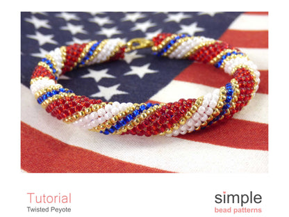 Twisted Peyote Bracelet & Necklace Beading Pattern