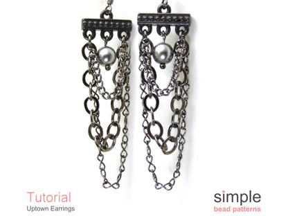 Uptown Earrings Beading Pattern