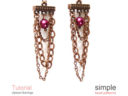 Uptown Earrings Beading Pattern