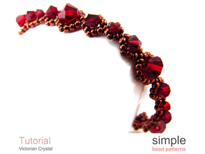 Victorian Crystal Bracelet Beading Pattern