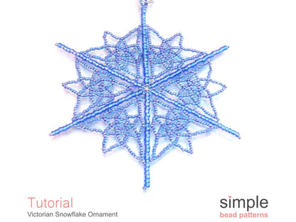 Victorian Snowflake Ornament Beading Pattern