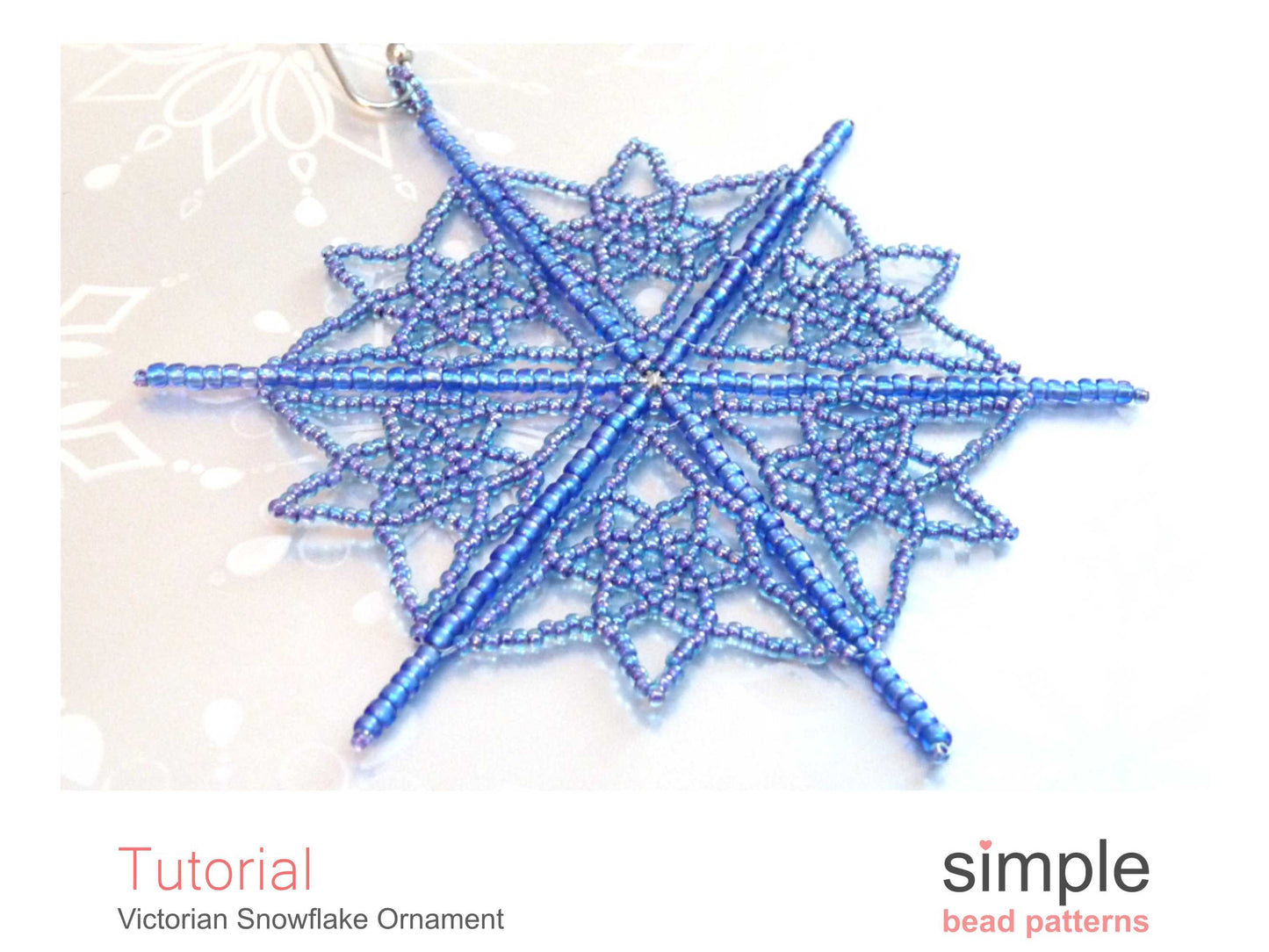 Victorian Snowflake Ornament Beading Pattern