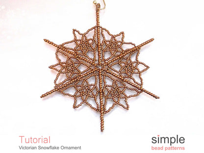 Victorian Snowflake Ornament Beading Pattern