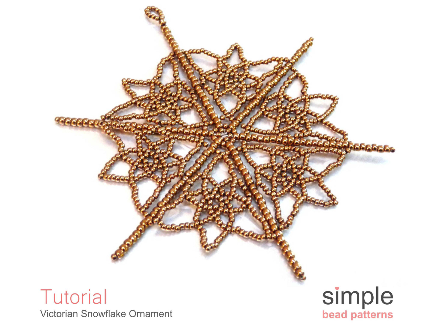 Victorian Snowflake Ornament Beading Pattern