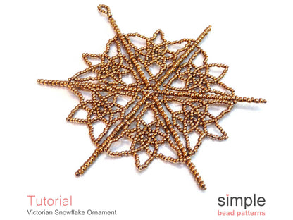 Victorian Snowflake Ornament Beading Pattern