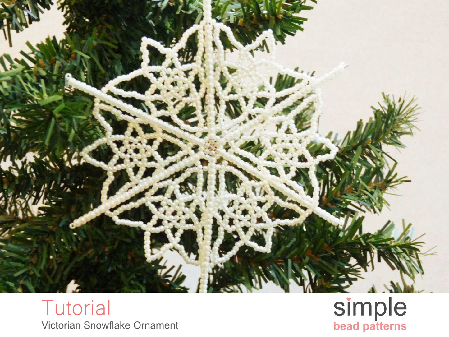 Victorian Snowflake Ornament Beading Pattern