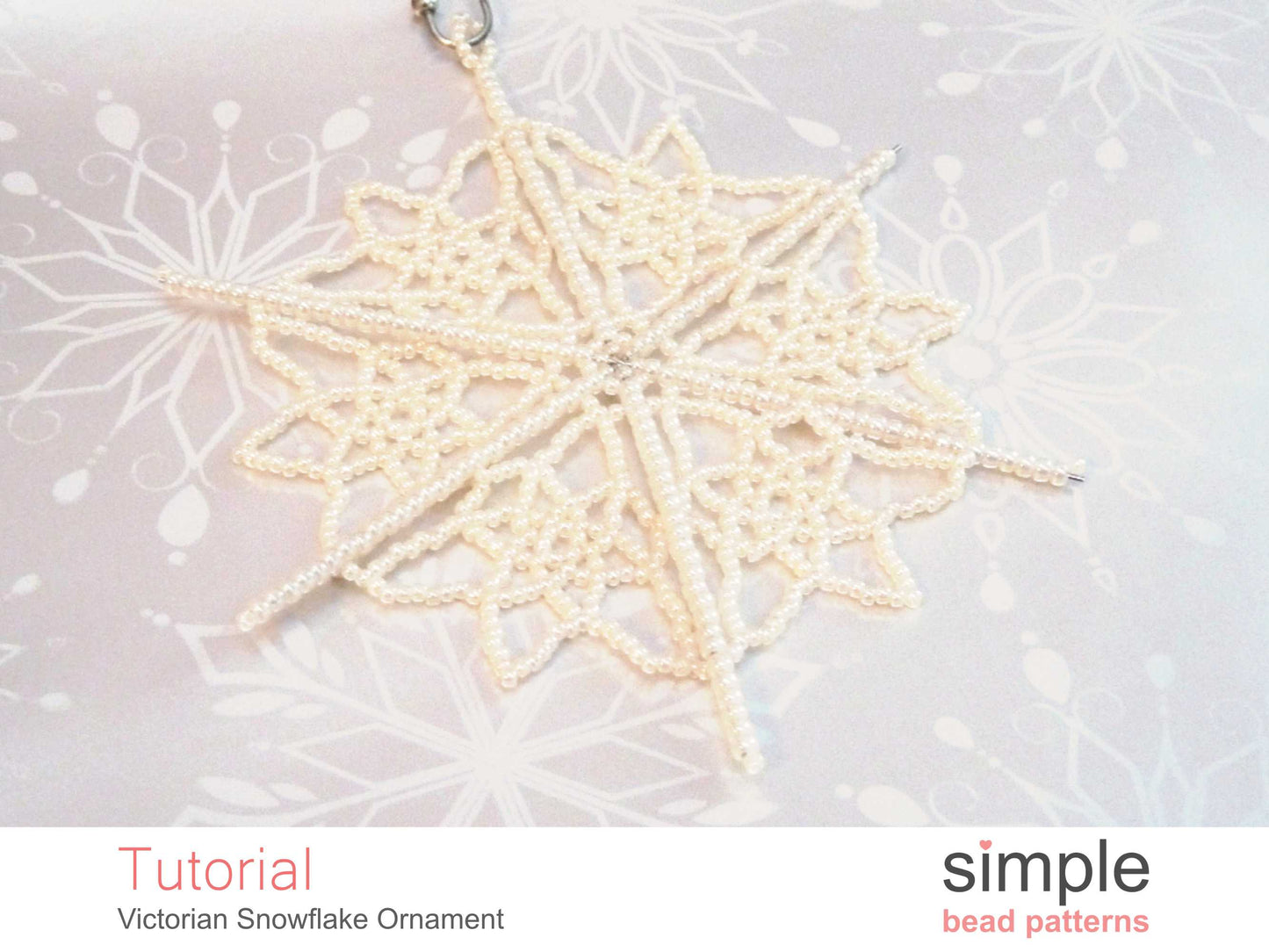 Victorian Snowflake Ornament Beading Pattern