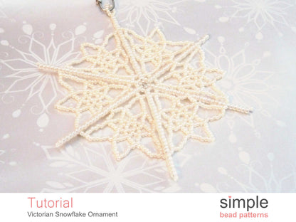 Victorian Snowflake Ornament Beading Pattern