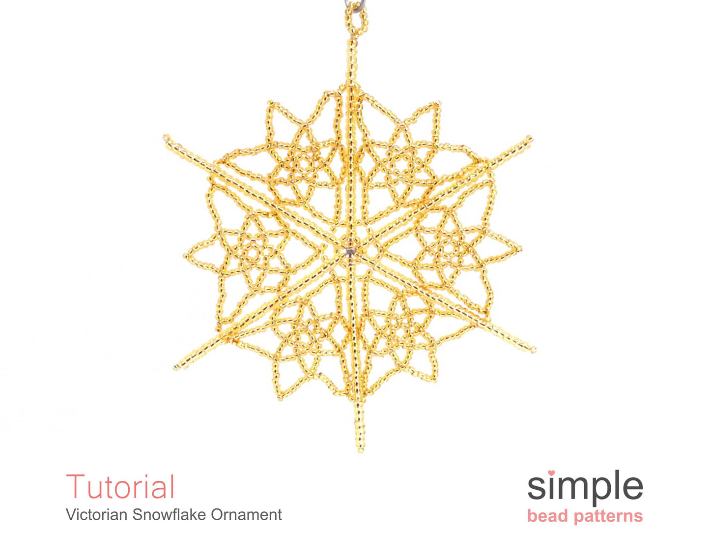 Victorian Snowflake Ornament Beading Pattern