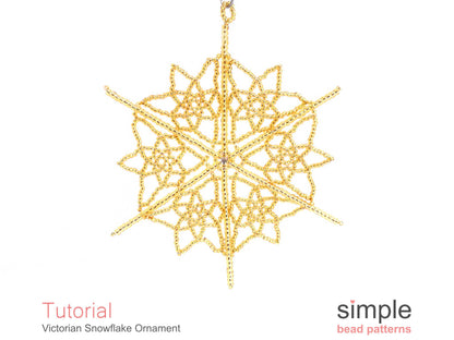 Victorian Snowflake Ornament Beading Pattern