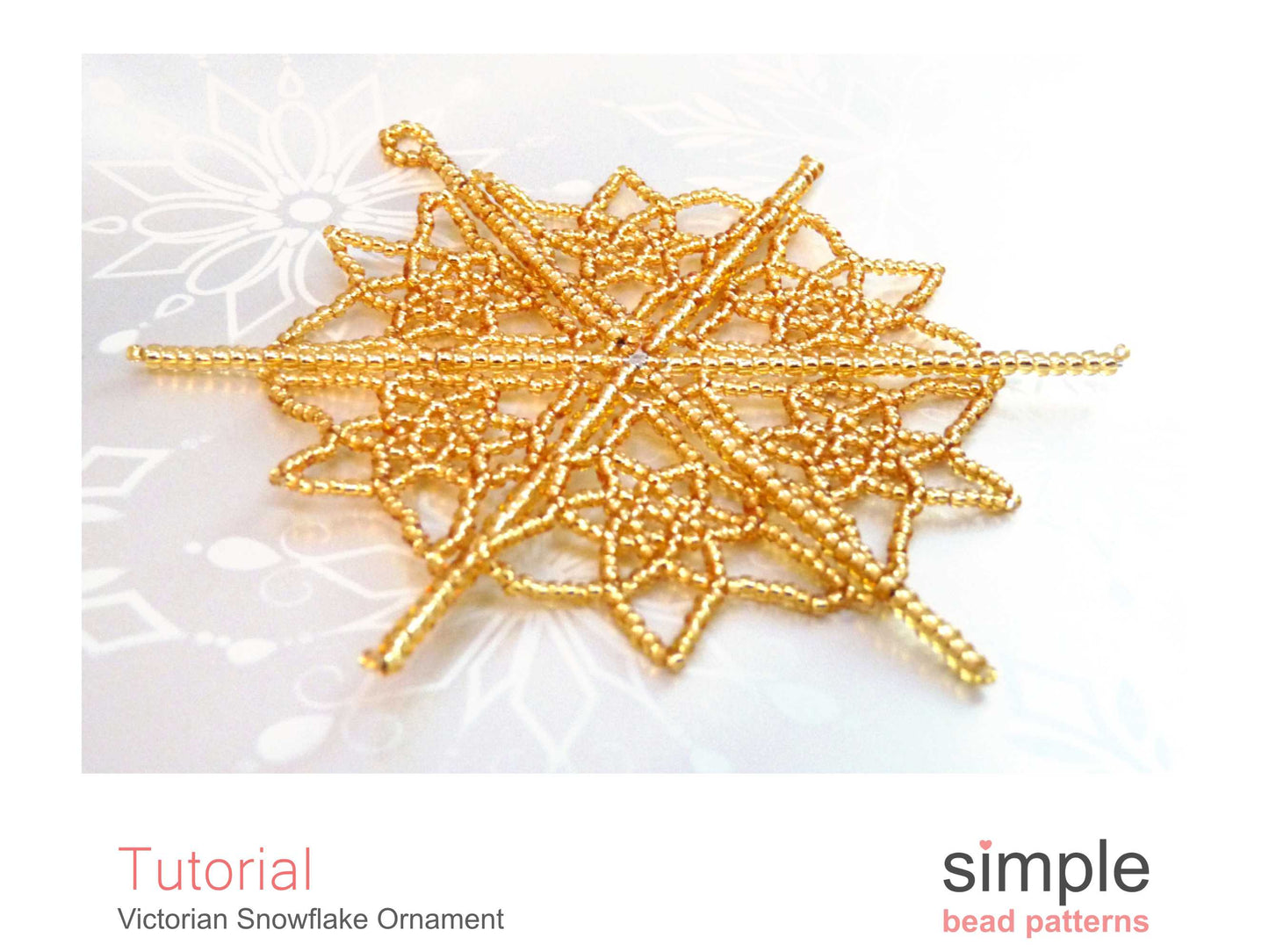 Victorian Snowflake Ornament Beading Pattern