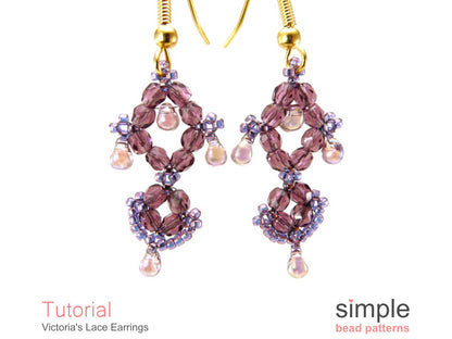 Victoria's Lace Earrings Beading Pattern