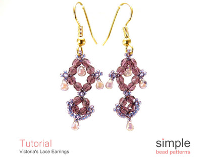Victoria's Lace Earrings Beading Pattern