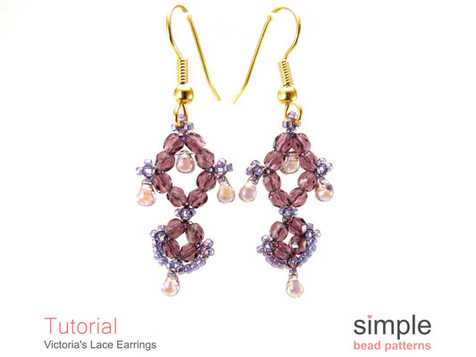 Victoria's Lace Earrings Beading Pattern