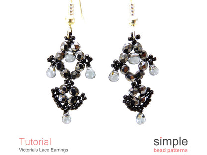 Victoria's Lace Earrings Beading Pattern