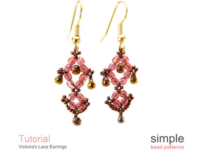 Victoria's Lace Earrings Beading Pattern