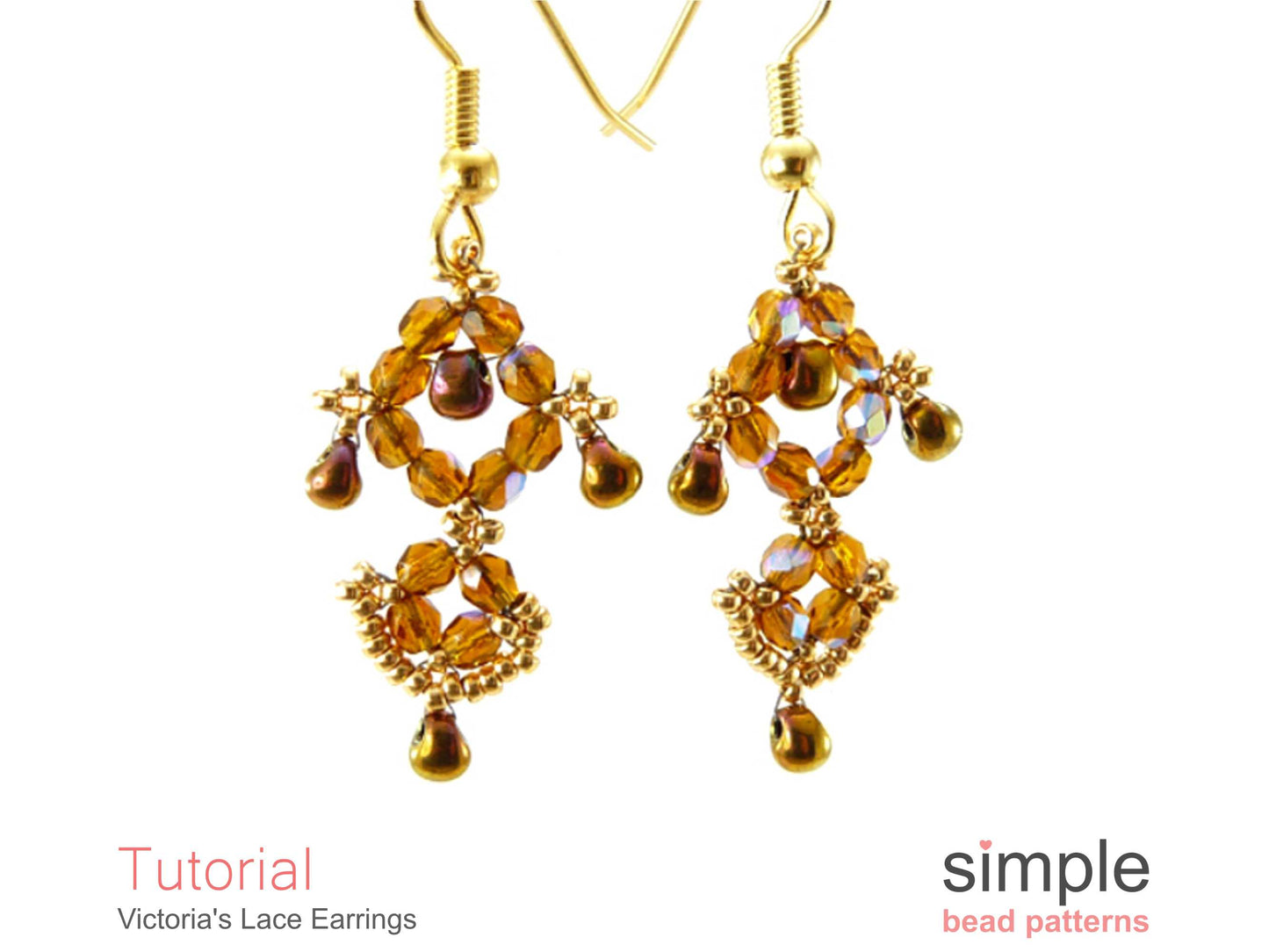 Victoria's Lace Earrings Beading Pattern
