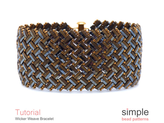 Wicker Weave Bracelet Beading Pattern