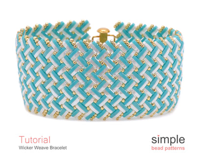 Wicker Weave Bracelet Beading Pattern