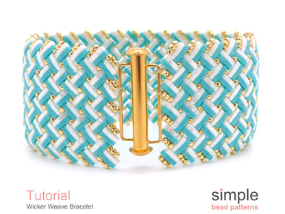 Wicker Weave Bracelet Beading Pattern