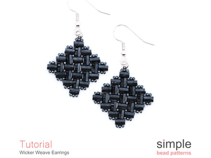 Wicker Weave Earrings Beading Pattern