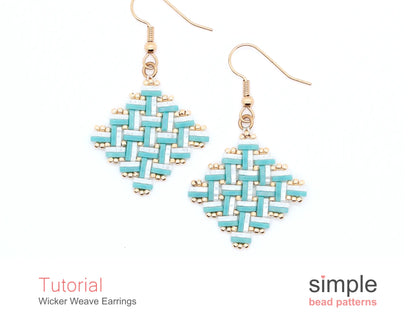 Wicker Weave Earrings Beading Pattern
