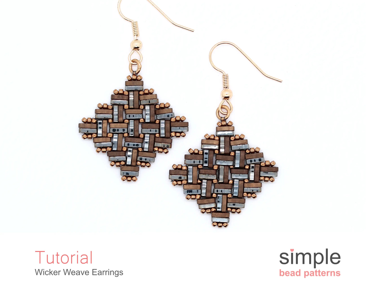 Wicker Weave Earrings Beading Pattern