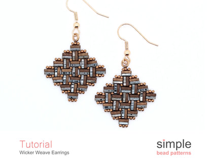 Wicker Weave Earrings Beading Pattern