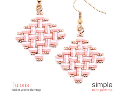 Wicker Weave Earrings Beading Pattern