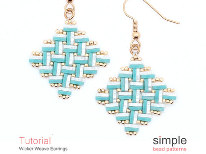 Wicker Weave Earrings Beading Pattern