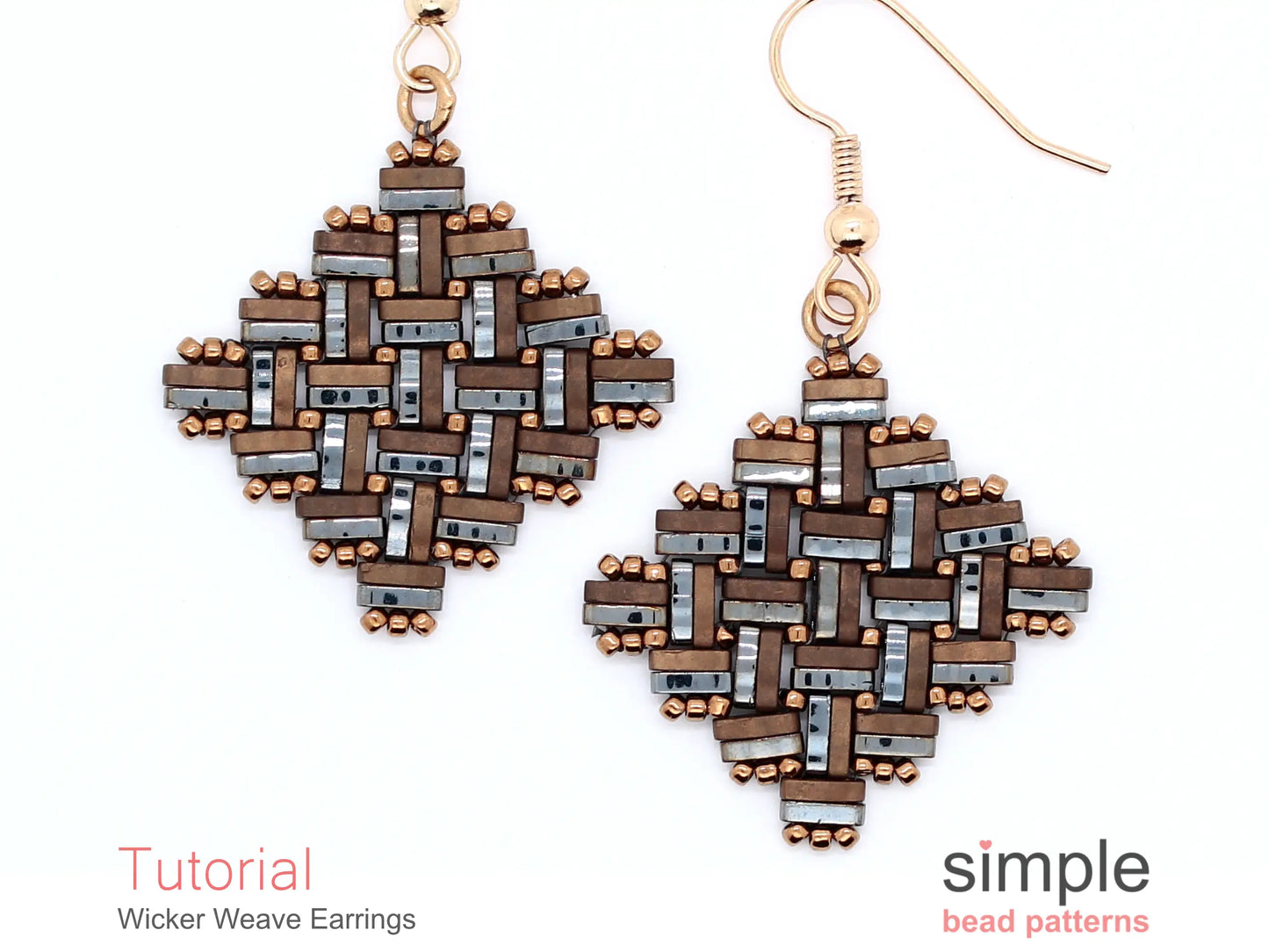 Wicker Weave Earrings Beading Pattern