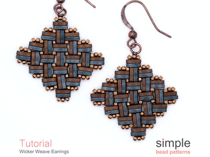 Wicker Weave Earrings Beading Pattern