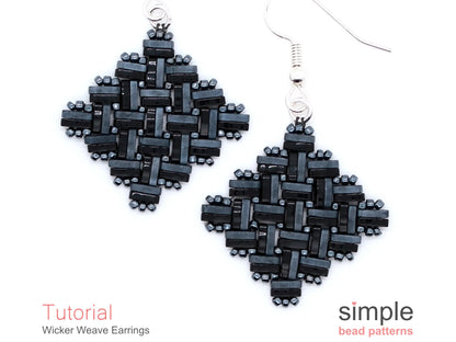Wicker Weave Earrings Beading Pattern