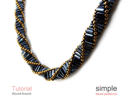 Wound Around Bracelet & Necklace Beading Pattern