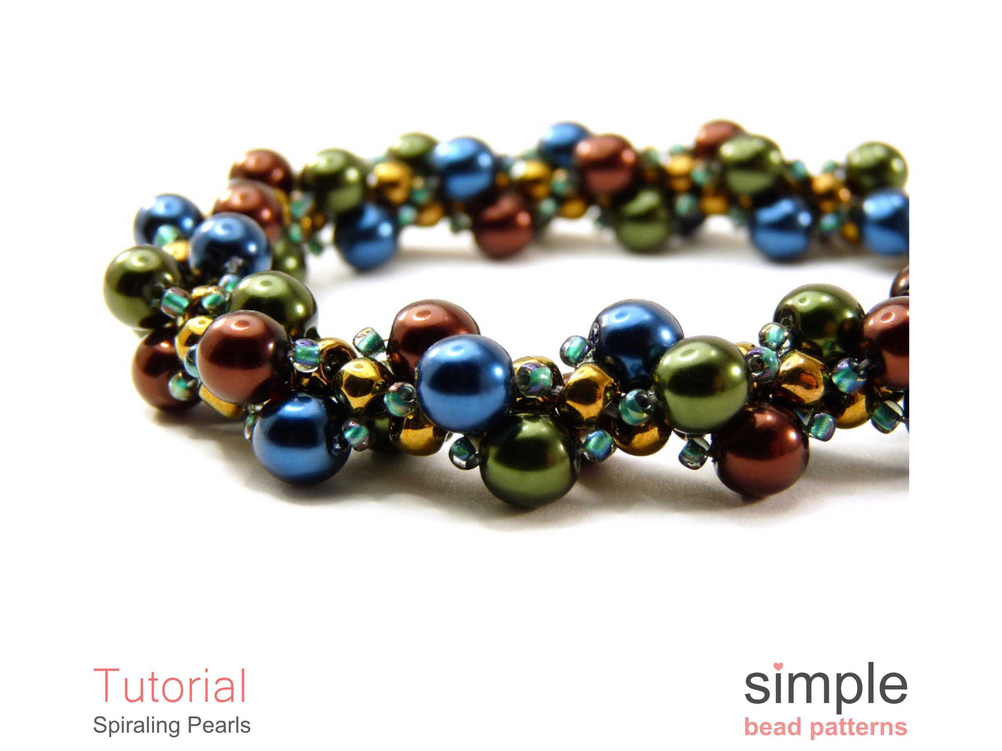 Spiraling Pearls Bracelet & Necklace Beading Pattern